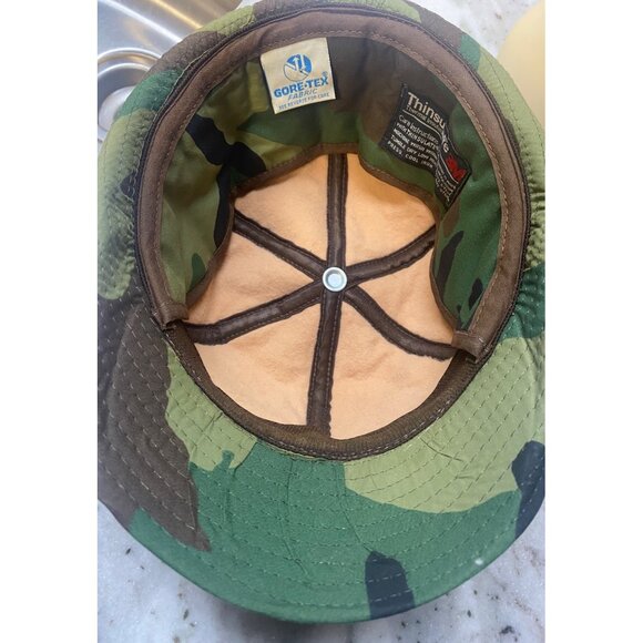 VINTAGE Jones Hat Cap Fitted Mens Camouflage Gore Tex Thinsulate Bucket  90s - Picture 4 of 8